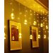 Pisca Cordão Varal Decorativo 12 Lâmpadas Com LED Amarelo 3M