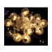 Pisca Cordão Varal Decorativo 12 Lâmpadas Com LED Amarelo 3M