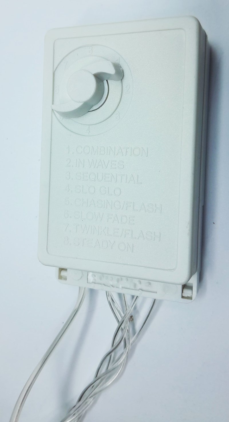 Pisca Cordão Varal Decorativo Com LEDs Azul Redondo 100M