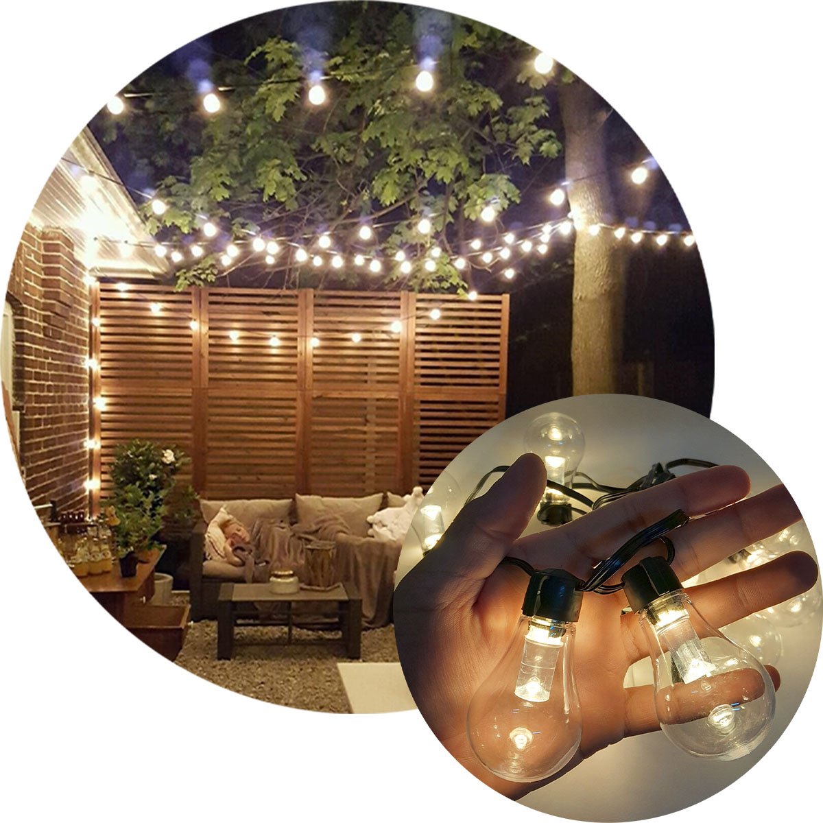 Pisca Cordão Varal Natal 12 Lâmpada LED Amarelo 4M 110v-220v