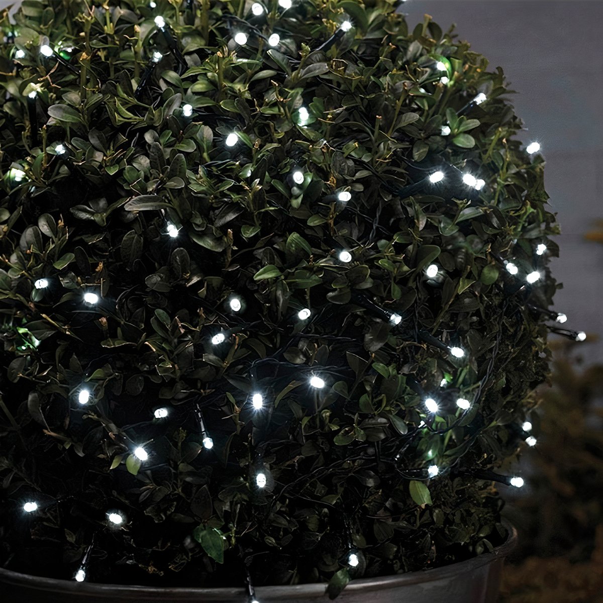 Pisca Cordão Varal Solar Externo 100 Lâmpadas LED Branco 10M