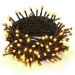 Pisca Cordão Varal Solar Natal 100 Lâmpadas LEDs Amarelo 8M