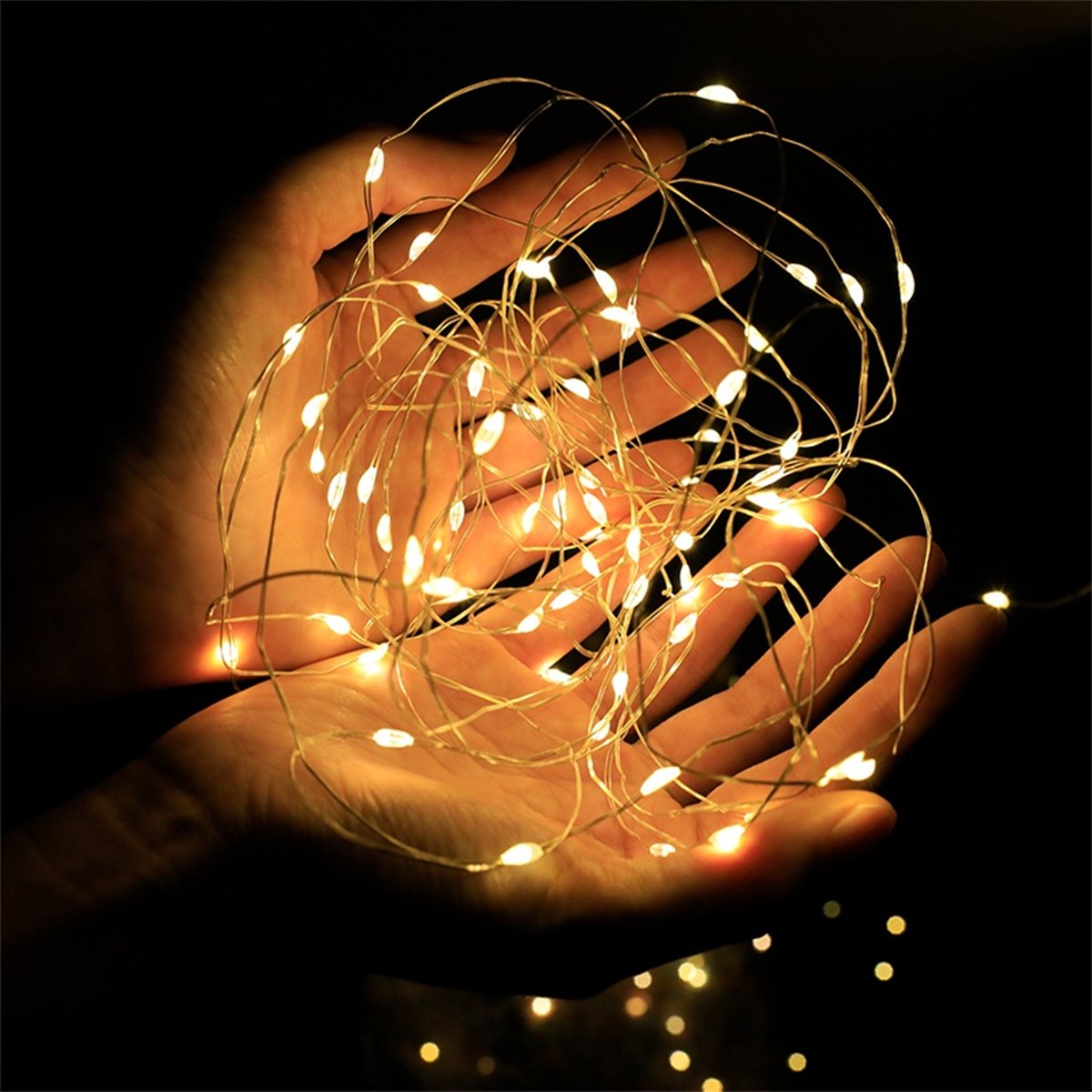 Pisca Cortina Natal 200 Lâmpadas LEDs Amarelo 3x2M 110-220v