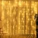 Pisca Cortina Natal 200 Lâmpadas LEDs Amarelo 3x2M 110-220v