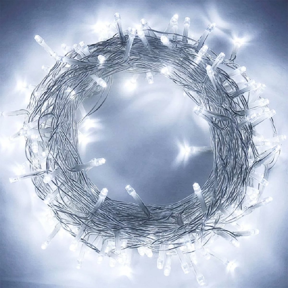 Pisca Cortina Natalina 320 Lâmpadas LEDs Branco De 3x2M 220v