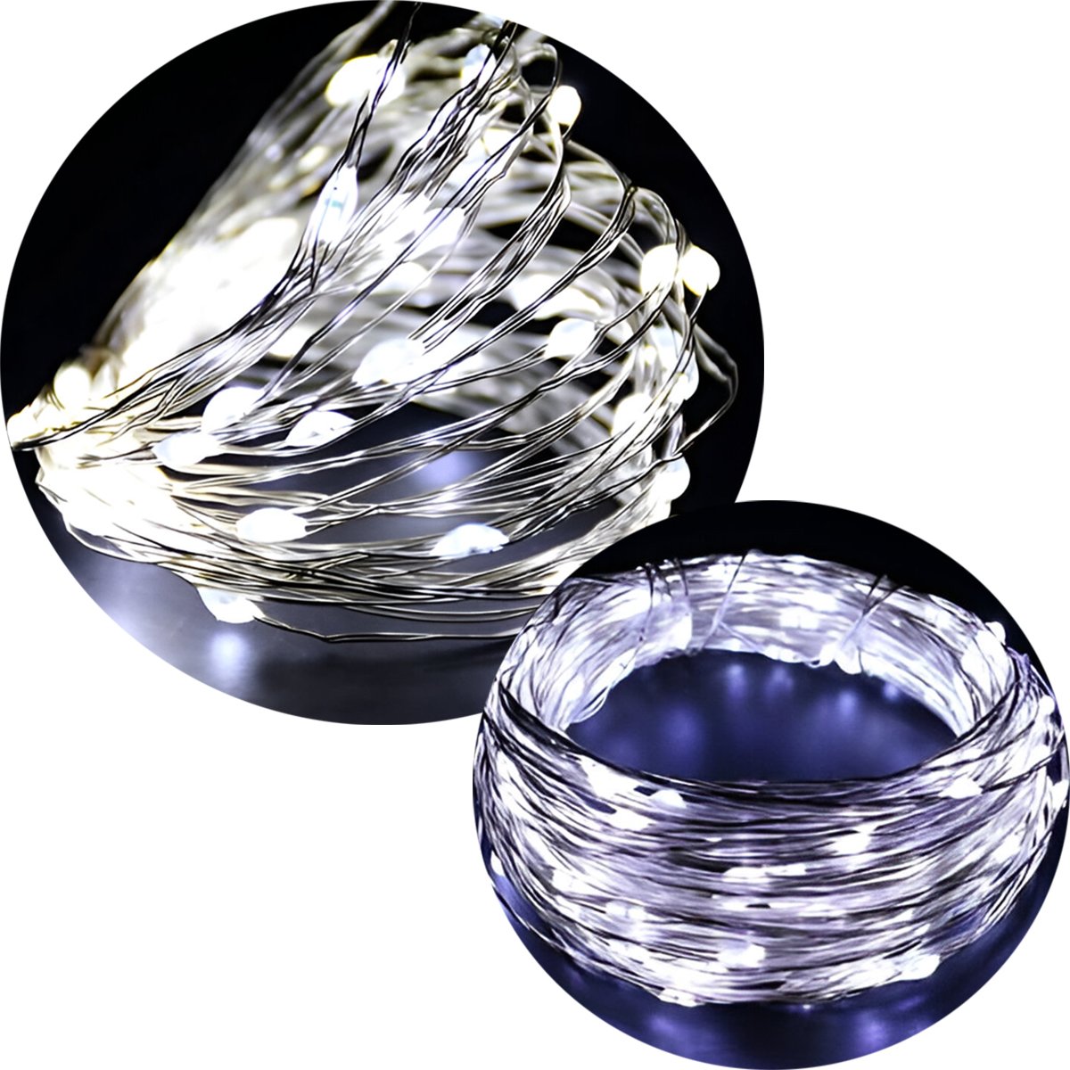 Pisca Fio LED Luz Branco 200 Lâmpadas USB Natal Música 20M