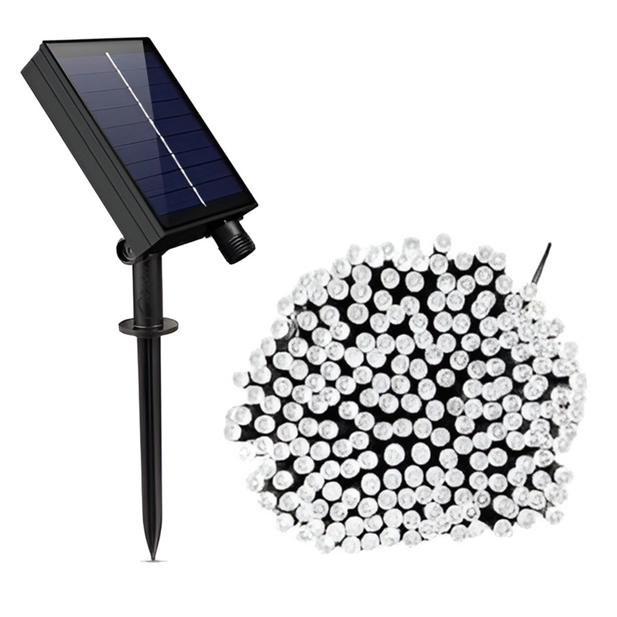 Pisca Fio LEDs Solar 1000 Lâmpadas Decoração Externa 100m