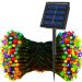 Pisca Fio Luzes LEDs Solar Colorido 500 Lâmpadas Natal 50m