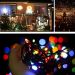 Pisca Fio Luzes LEDs Solar Colorido 500 Lâmpadas Natal 50m