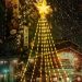 Pisca Luzes LEDs Amarelo Ponteira Estrela Árvore De Natal