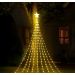 Pisca Luzes LEDs Amarelo Ponteira Estrela Árvore De Natal