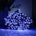 Pisca Pisca Cordão Solar Natal 100 Lâmpadas LEDs Azul De 10M