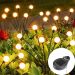 Pisca Solar De Bolinhas Jardim 12 Lâmpadas LEDs Amarelo 60cm