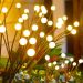 Pisca Solar De Bolinhas Jardim 12 Lâmpadas LEDs Amarelo 60cm