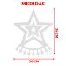 Pisca Solar Luzes LEDs Amarelo Cortina Estrela Forma Árvore