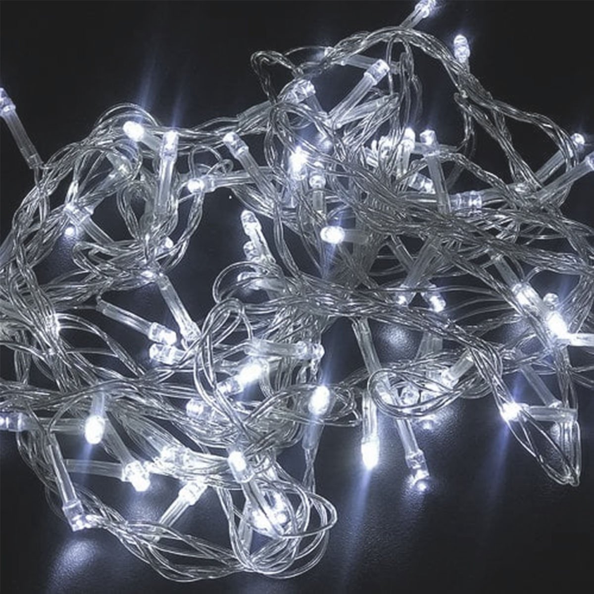 Pisca Varal Cordão Natal 300 Lâmpadas LEDs Branco 50M 220v