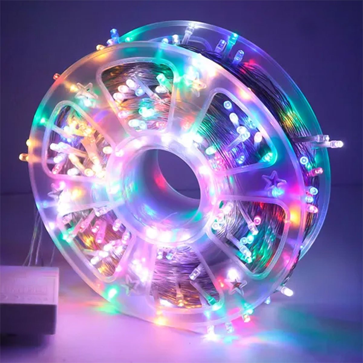 Pisca Varal Cordão Natal 300 Lâmpadas LEDs Colorido 50M 220v