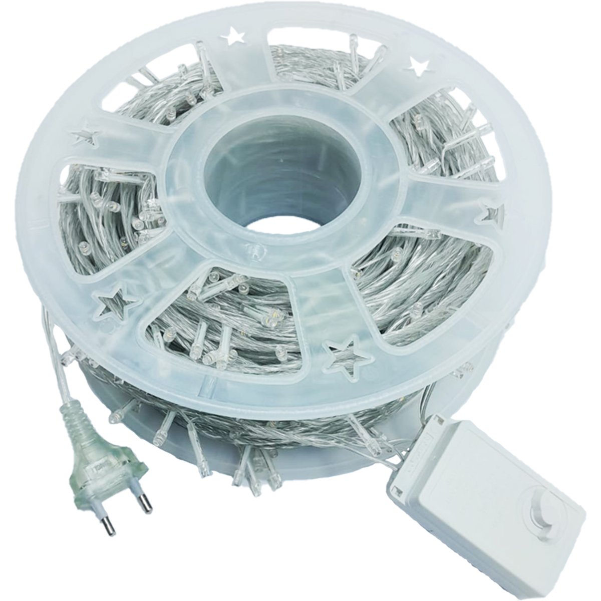 Pisca Varal Cordão Natal 600 Lâmpadas LEDs Branco 100M 220v
