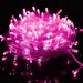 Pisca Varal Decoração Natal 200 Lâmpadas LEDs Rosa 17M 220v