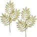 Plantas Folhas Decoração Natal Gliter Dourado 75cm Kit 4pçs