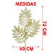 Plantas Folhas Decoração Natal Gliter Dourado 75cm Kit 6pçs