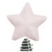 Ponteira De Árvore Natal Estrela Rosa 12cm