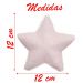 Ponteira De Árvore Natal Estrela Rosa 12cm