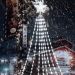 Ponteira Estrela Luzes LEDs Branco Enfeite Natal 1,5m Bivolt