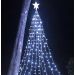 Ponteira Estrela Luzes LEDs Branco Enfeite Natal 1m Bivolt
