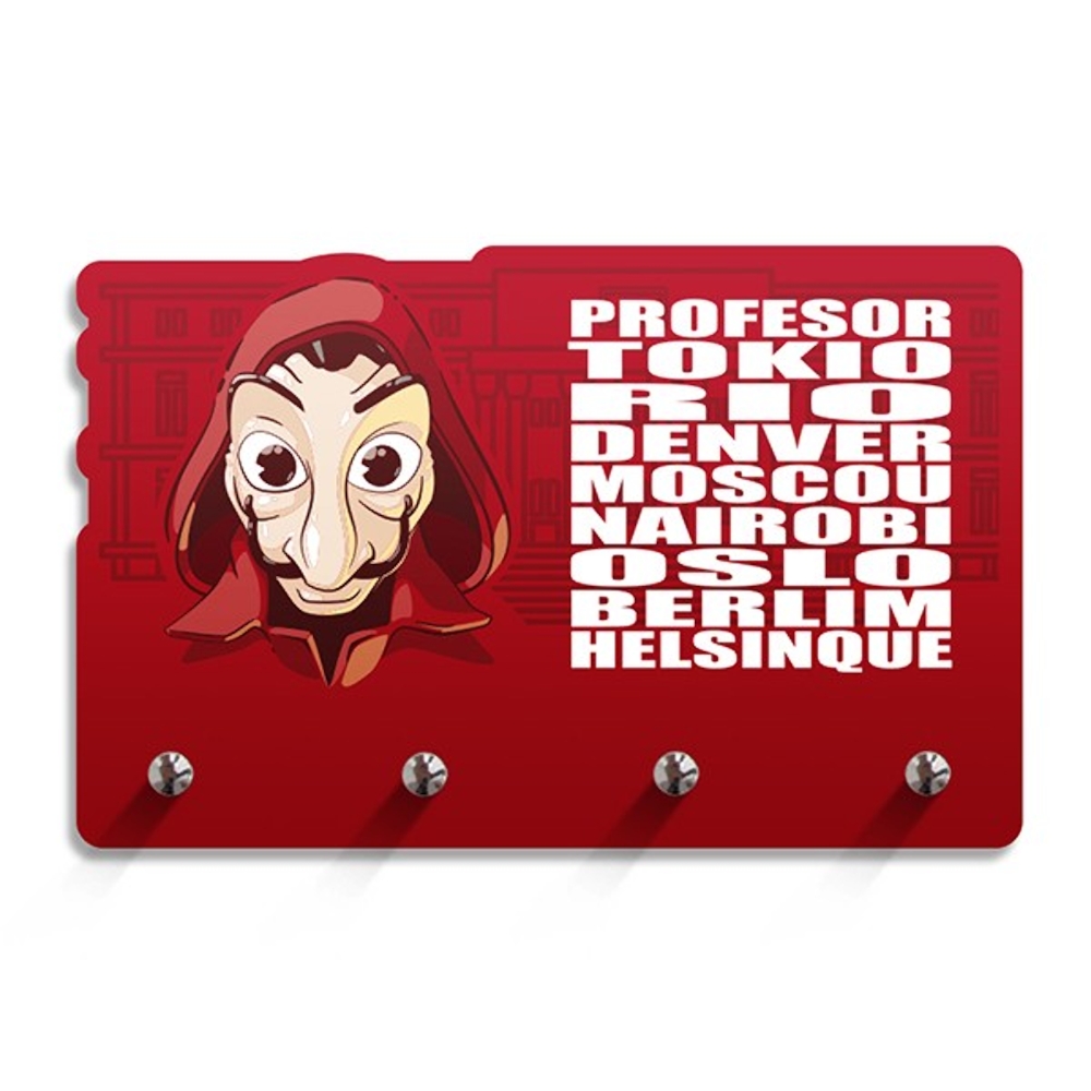 Porta Chaves de Parede Geek em Madeira MDF 
