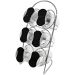 Porta Condimentos Temperos Vidro Conjunto 6pçs Com Suporte