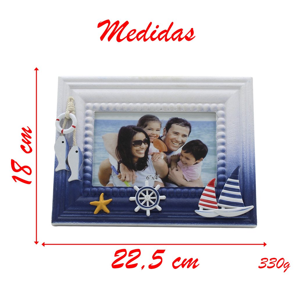 Porta Retrato Elegância Personalização Náutico Marinho Timão
