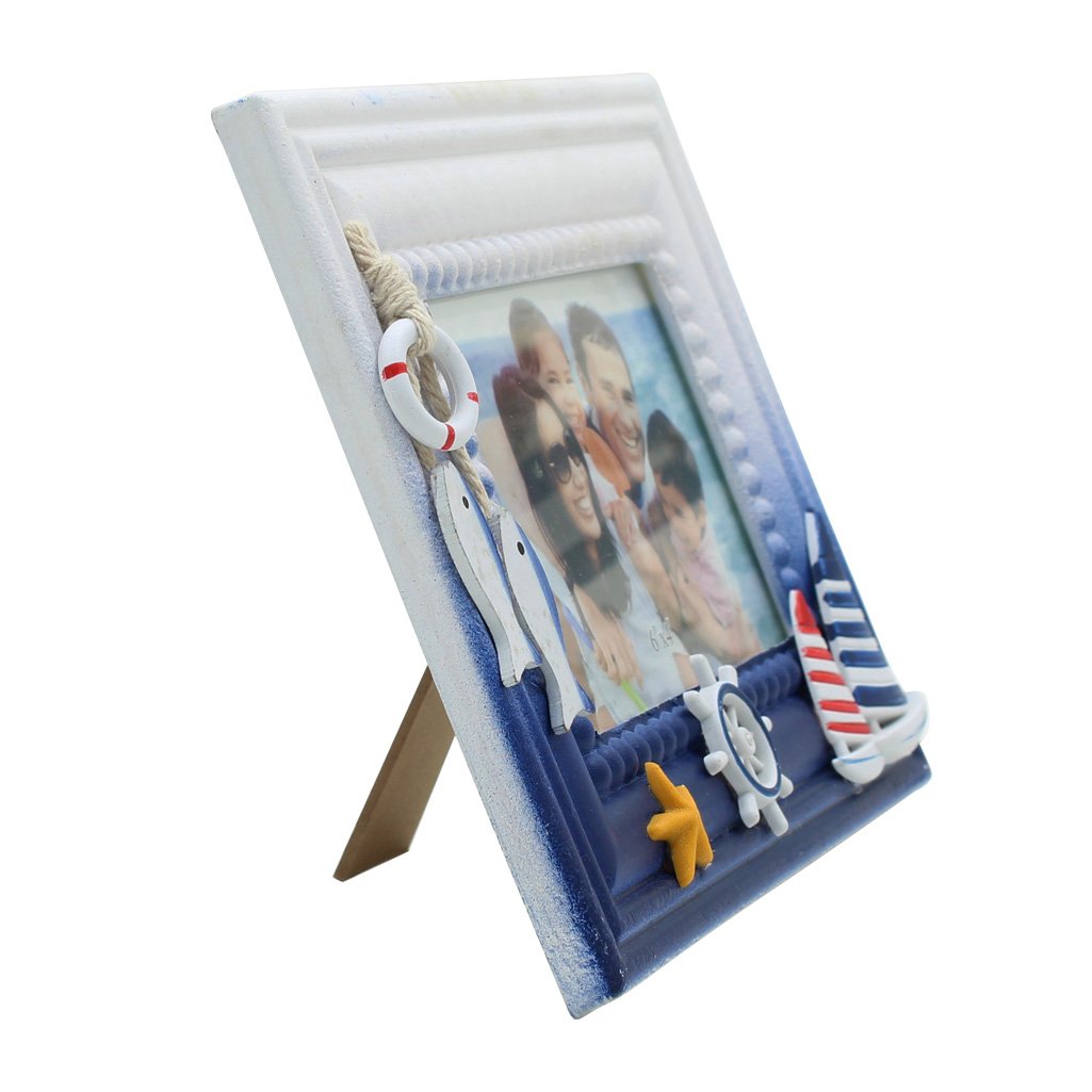 Porta Retrato Elegância Personalização Náutico Marinho Timão