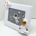 Porta Retrato Moldura Espacial Astronauta Foguete Branco 3D