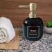 Porta Sabonete Líquido De Porcelana Oval Lavabo Luxo Preto