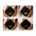 Porta Temperos Condimentos Galheteiro Dourado Suporte 4Pçs