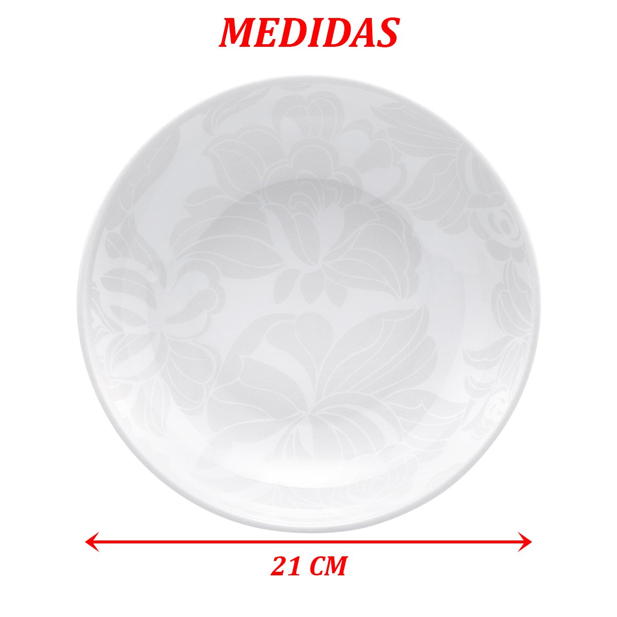 Prato Fundo Coup Blanc Sopa Porcelana 21cm