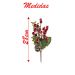 Ramo Artificial Frutas Vermelhas Decoração De Natal 28cm