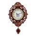 Relógio De Parede Cobre Quartz Clock Luxo Com Pendulo 59cm
