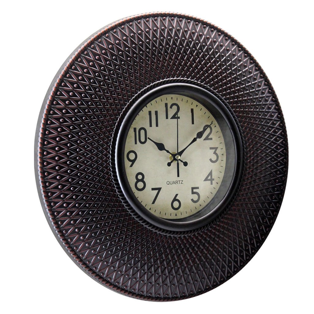 Relógio De Parede Decorativo Clássico 40cm Cobre