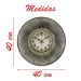 Relógio De Parede Decorativo Clássico 40cm Dourado