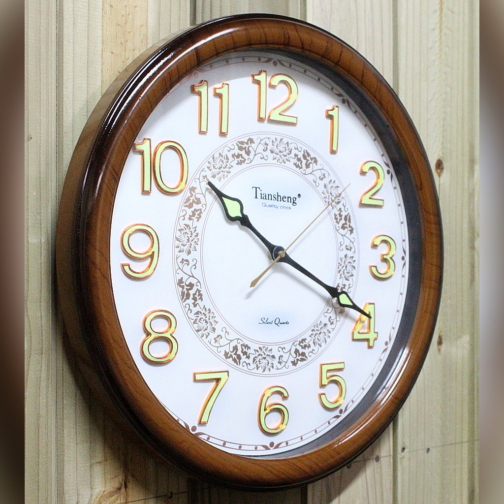 Relógio De Parede Decorativo Tiansheng® 46cm Branco