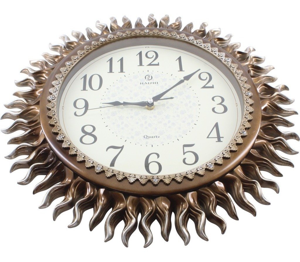 Relógio De Parede Místico Solar Oriental 45cm Bronze