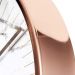 Relógio De Parede Rose Gold 30cm Fundo Em Desenhos De Mármore