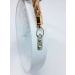 Relógio De Parede White Quartz Redondo Com Corda De Sisal