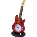 Relógio Decoração Mesa Estilo Guitarra Porta Caneta Vintage