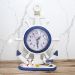 Relógio Decorativo Mesa Ancora Timão Náutico Marítimo 34cm
