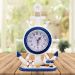 Relógio Decorativo Mesa Ancora Timão Náutico Marítimo 34cm