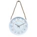 Relógio Parede Moderno Redondo Serrano Rose Gold White 30cm