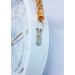 Relógio Parede Moderno Redondo Serrano Rose Gold White 30cm